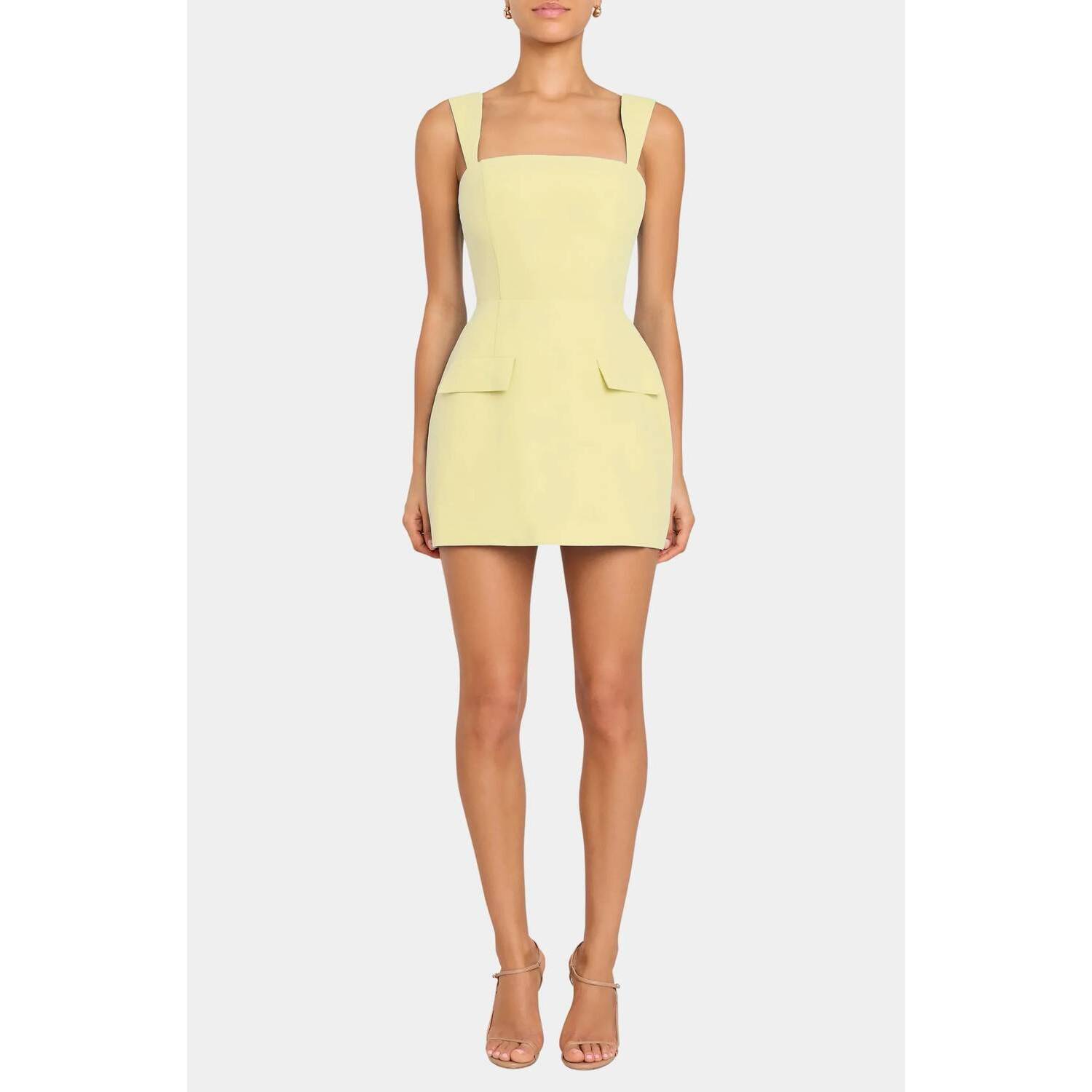 New Amanda Uprichard Bethany Skort Romper In Cornsilk